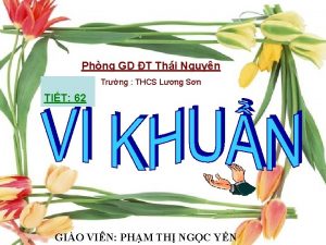 Phng GD T Thi Nguyn Trng THCS Lng