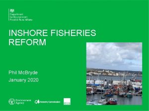 INSHORE FISHERIES REFORM Phil Mc Bryde January 2020