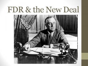 FDR the New Deal Election of 1932 VS