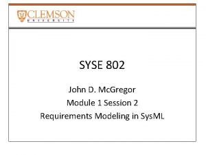 SYSE 802 John D Mc Gregor Module 1