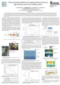 Silicon microstrip detector for imaging of fast processes