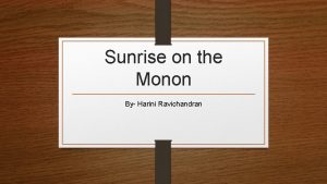Sunrise on the Monon By Harini Ravichandran Essential