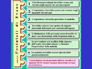 Lo scopo ultimo dellepidemiologia veterinaria quello di acquisire