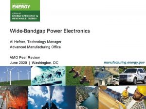 WideBandgap Power Electronics Al Hefner Technology Manager Advanced