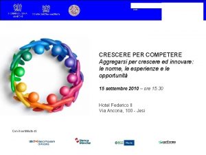 In collaborazione Confindustria Ancona In collaborazione con Confindustria