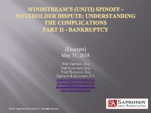 Excerpts May 31 2018 Walt Sapronov Esq Paul