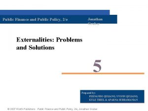 Jonathan Gruber Public Finance and Public Policy 2e