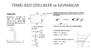 TEMEL BAZI ZELLKLER ve KAVRAMLAR Katlarda gerilme stress