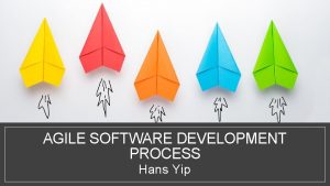 AGILE SOFTWARE DEVELOPMENT PROCESS Hans Yip Learning Objectives