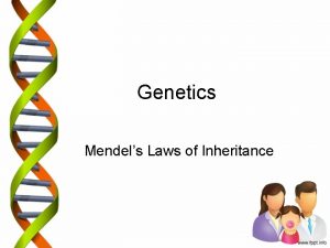 Genetics Mendels Laws of Inheritance Genetics Genetics is