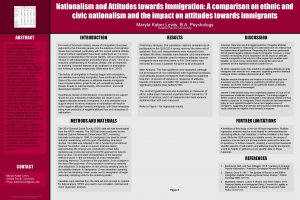 Nationalism and Attitudes towards Immigration A comparison on