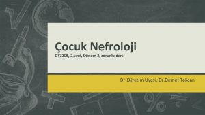 ocuk Nefroloji DYZ 205 2 snf Dnem 3