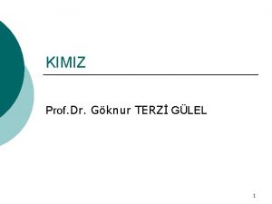 KIMIZ Prof Dr Gknur TERZ GLEL 1 Kmz