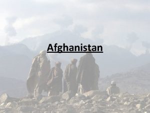 Afghanistan History of Afghanistan In the Mid 1800