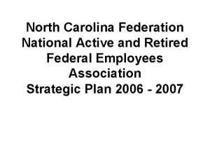 North Carolina Federation National Active and Retired Federal