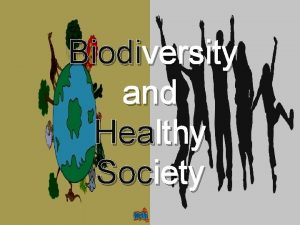 Biodiversity and Healthy Society If we pollute the