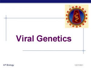 Viral Genetics AP Biology 12272021 Hepatitis Viral diseases