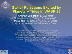 Stellar Pulsations Excited by Planetary Tides in WASP33