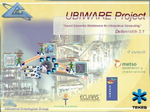 UBIWARE Project Smart Semantic Middleware for Ubiquitous Computing