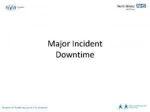 Major Incident Downtime Major Incident All Paper A