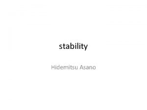 stability Hidemitsu Asano pixel unstable point seg seg