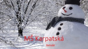 M Karpatsk Janur Obsahov celok Zima Zimika Tmy