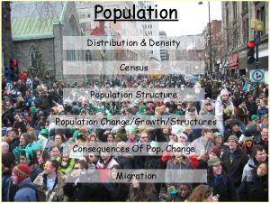Population Distribution Density Census Population Structure Population ChangeGrowthStructures