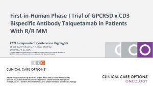 FirstinHuman Phase I Trial of GPCR 5 D