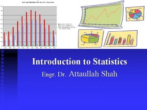 Introduction to Statistics Engr Dr Attaullah Shah Some