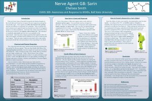 Nerve Agent GB Sarin Chelsea Smith EMHS 389