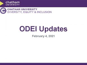 ODEI Updates February 4 2021 Student Demands Update