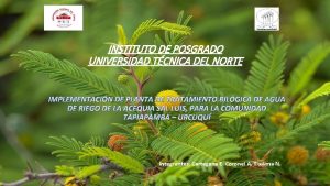 INSTITUTO DE POSGRADO UNIVERSIDAD TCNICA DEL NORTE IMPLEMENTACIN