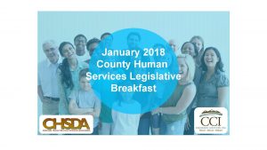 January 2018 County Human Services Legislative Breakfast January