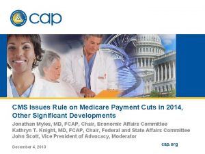 CMS Issues Rule on Medicare Payment Cuts in