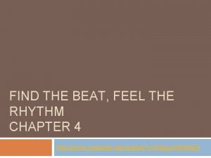 FIND THE BEAT FEEL THE RHYTHM CHAPTER 4