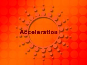 Acceleration Direction of Acceleration Describe the motion of