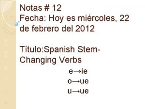 Notas 12 Fecha Hoy es mircoles 22 de