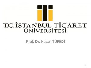 Prof Dr Hasan TRED 1 UZAKTAN ETM PROGRAMI