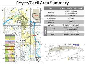 RoyceCecil Area Summary Area Royce Cecil North Cecil