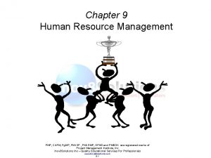 Chapter 9 Human Resource Management PMP CAPM Pg