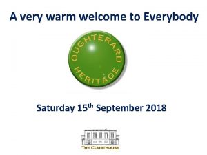 A very warm welcome to Everybody Saturday 15