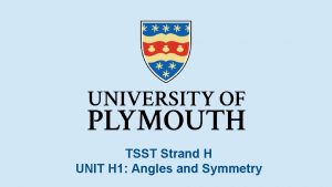 TSST Strand H UNIT H 1 Angles and