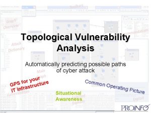 Topological Vulnerability Analysis Automatically predicting possible paths of