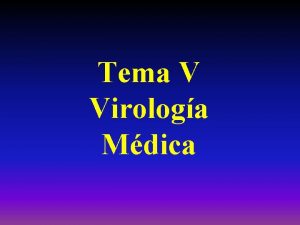 Tema V Virologa Mdica Arbovirus Sumario Clasificacin de