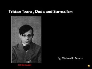 112233 Movies info Tristan Tzara Dada and Surrealism