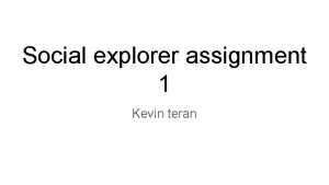 Social explorer assignment 1 Kevin teran Arrests and