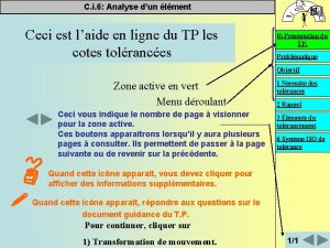 C i 6 Analyse dun lment Ceci est