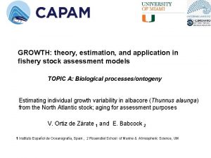 GROWTH theory estimation and application in fishery stock