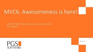 MVC 6 Awesomeness is here ASP NET MVC