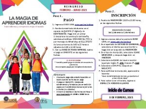 REINGRESO FEBRERO JUNIO 2021 Paso 2 INSCRIPCIN Paso